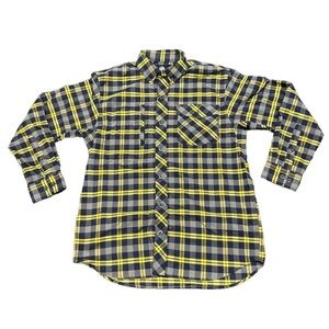 BNWOT Alaskan Hardgear by Duluth Trading Company Yellow and Black Plaid Shirt
